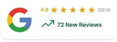 Google reviews growing, sample