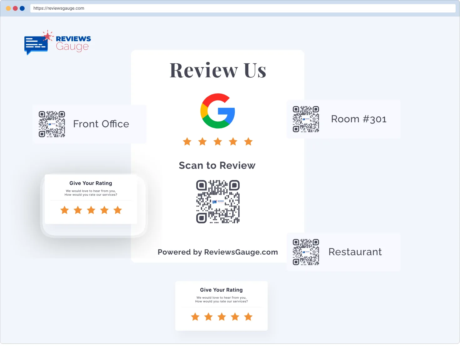 Client scanning a QR code after a treatment